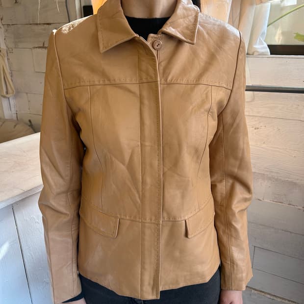 courrēges 레더자켓