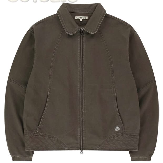 코이세이오 라운드 카라 스티치 자켓 코코아 브라운 2사이즈