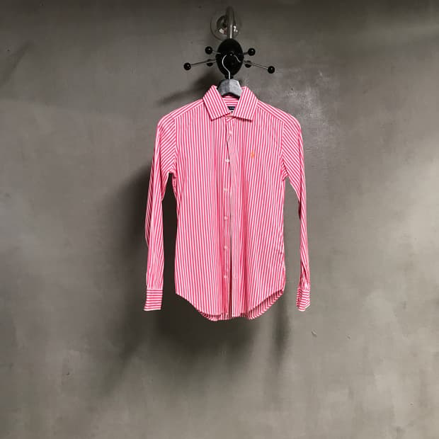 폴로 랄프로렌 스트라이프 셔츠 핑크 2(W)