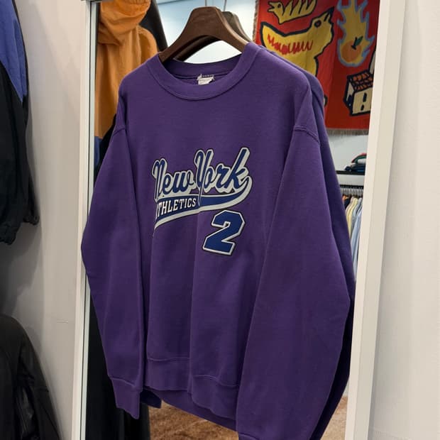 90-00s Vtg 빈티지 뉴욕 애슬레틱 스웻 셔츠