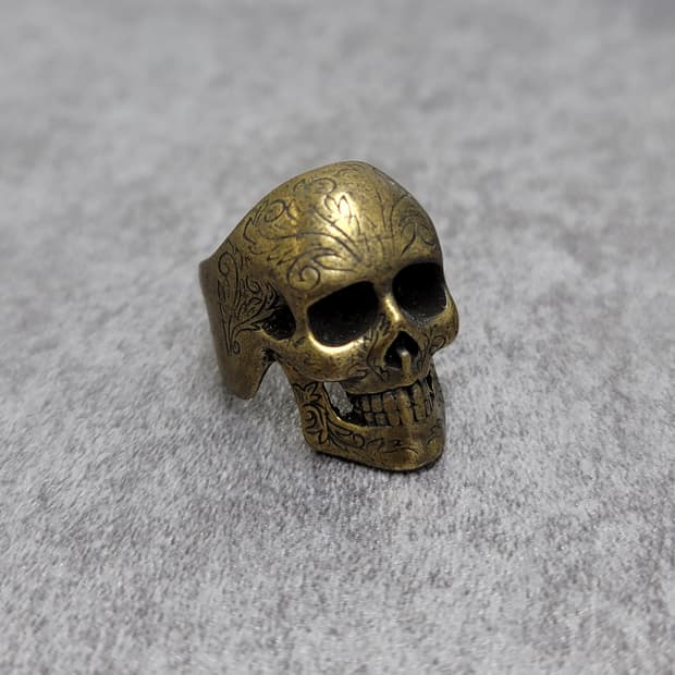 vintage skull ring