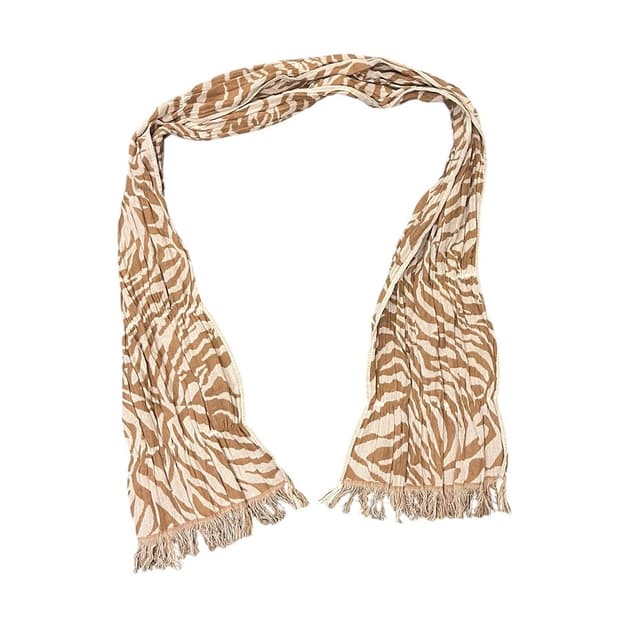 VINTAGE ZEBRA PATTERN SCARF