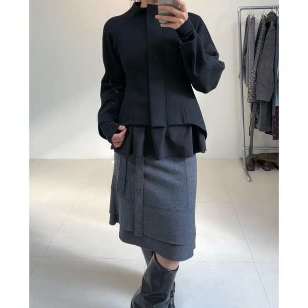 Hiroko koshino 울 자켓