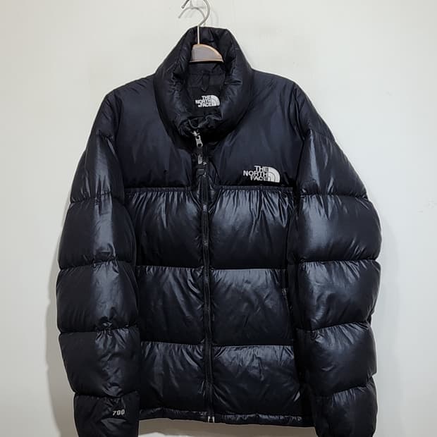 (105) 노스페이스 700 눕시패딩 점퍼 블랙 거위털 구스다운 자켓 