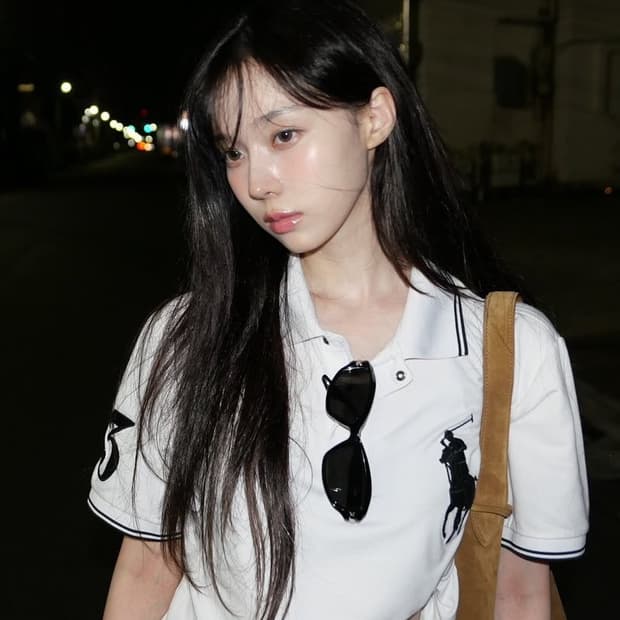 폴로랄프로렌 빅포니 반팔 카라티 화이트