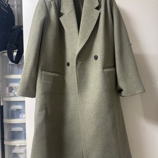 드래곤블루스 볼륨 턱 더블 코트