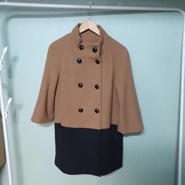 코치 칠부 울 코트 85~90