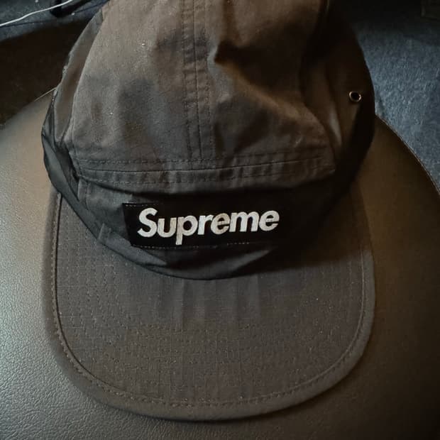 슈프림 왁스드 립스탑 캠프캡 블랙 (24FW)