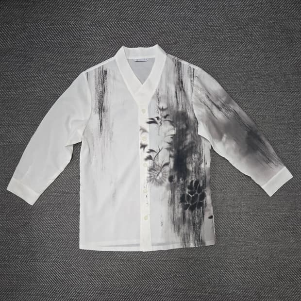 리슬 공용 먹물 셔츠 저고리