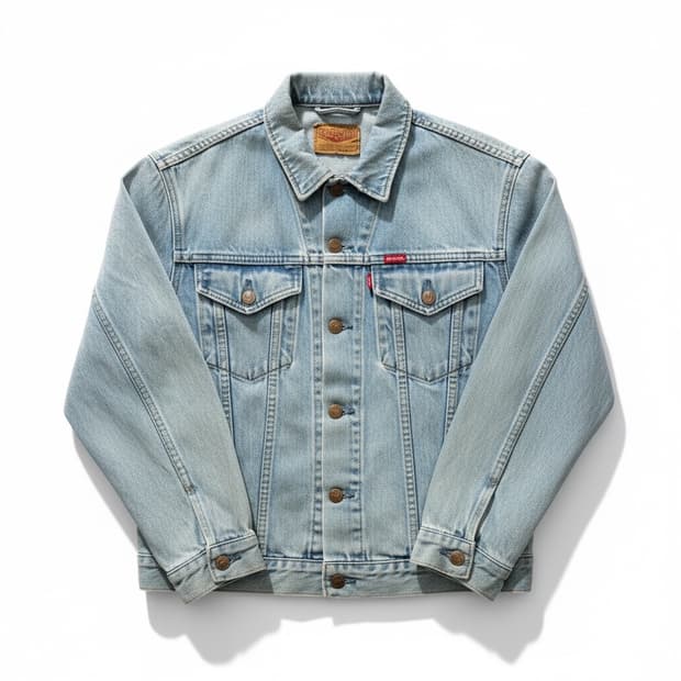 80”s vintage BIG JOHN 워싱 데님 자켓 L