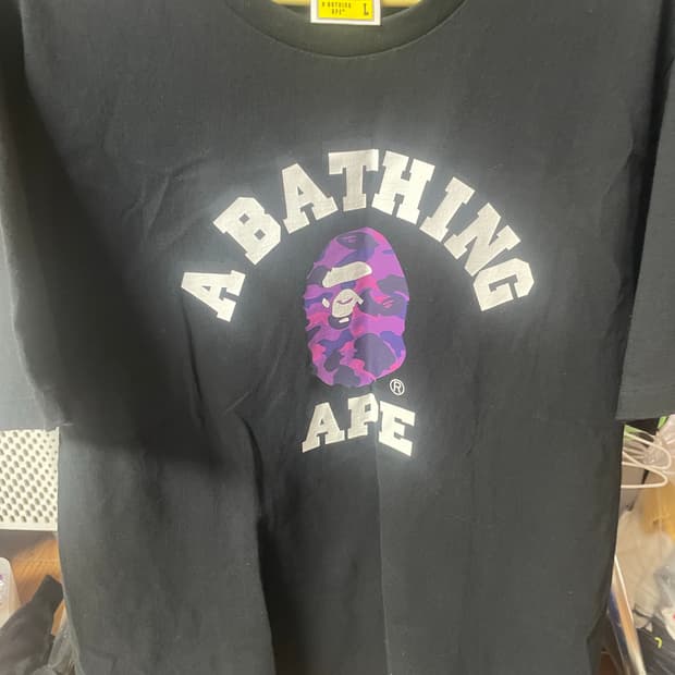 정품)베이프 A BATING APE 반팔 L