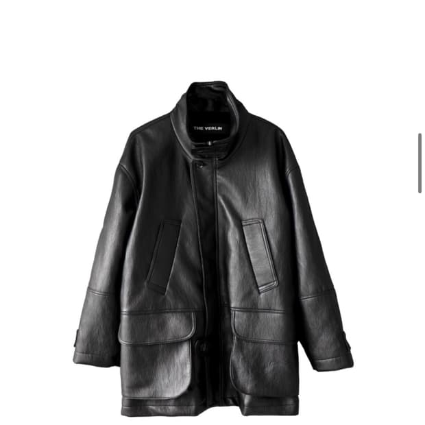 구해요) 더베를린 레더 퍼 하프코트