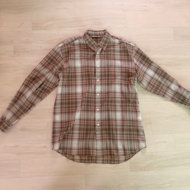 오라리 슈퍼라이트울 체크셔츠 4