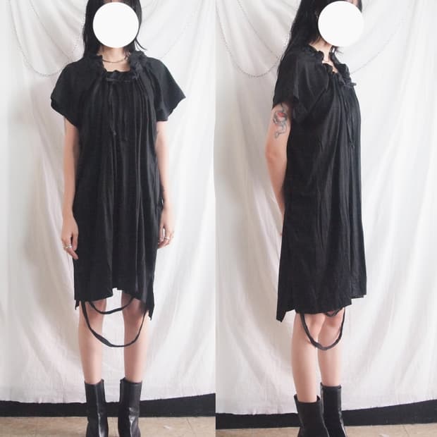 비비안웨스트우드 레드라벨 드레이프 튜닉 원피스