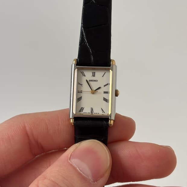 1980s Roman Index Tank Ladies Quartz