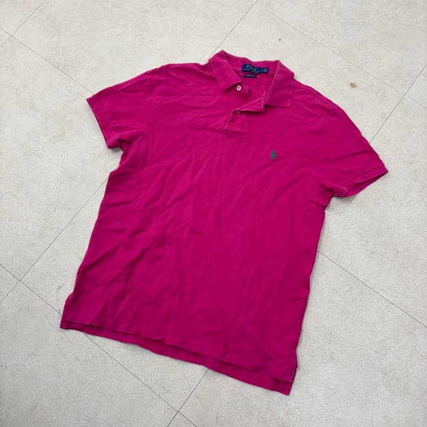 폴로 랄프로렌 핑크 포니 카라티셔츠