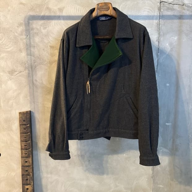 폴로 랄프로렌 펠트울 라이더 자켓 100