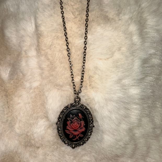오리엔탈 고스펑크 장미 목걸이