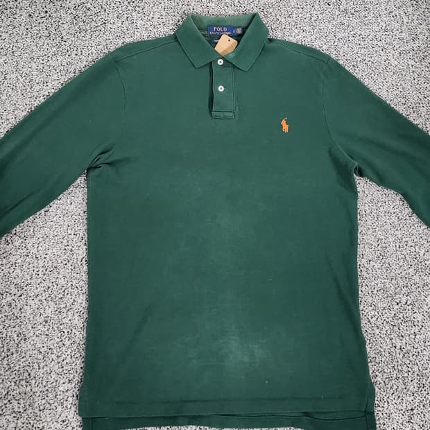 //폴로 랄프 로렌 그린 긴팔 카라티 S
