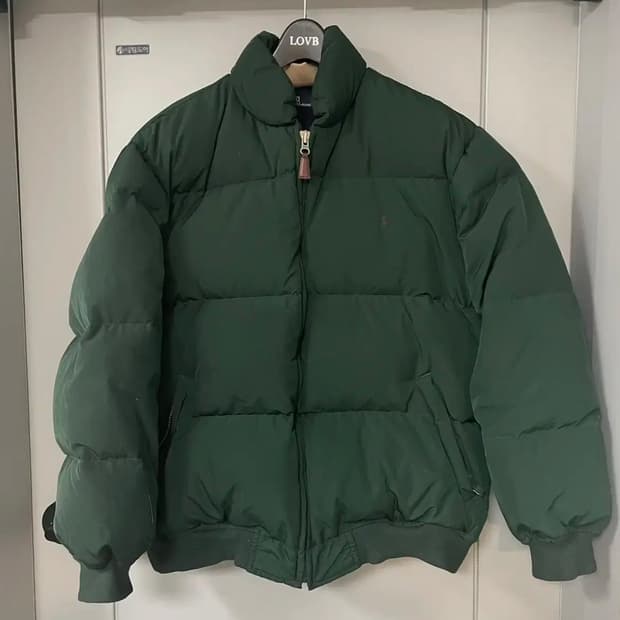 폴로랄프로렌 90's 그린 푸퍼 다운 패딩