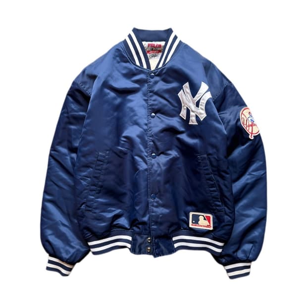 80s 뉴욕 양키즈 새틴 자켓 L(XL)