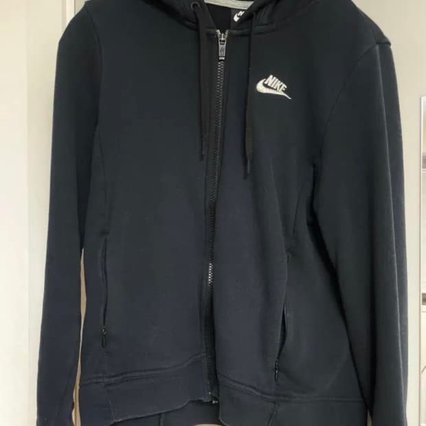 나이키 블랙 여성용 후드집업 s
