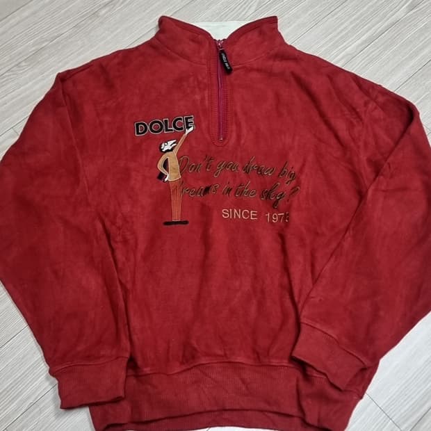 일본제 돌체 반집업 맨투맨 레드(100-105)