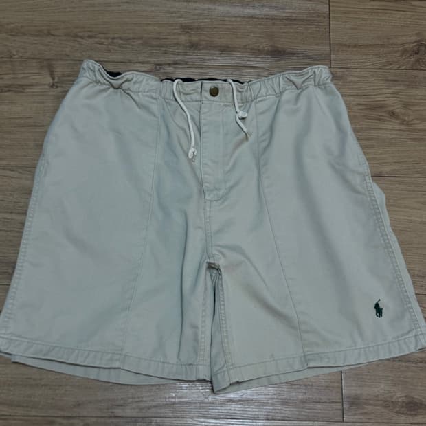 (36)폴로랄프로렌 코튼 밴딩 치노 쇼츠 반바지 베이지