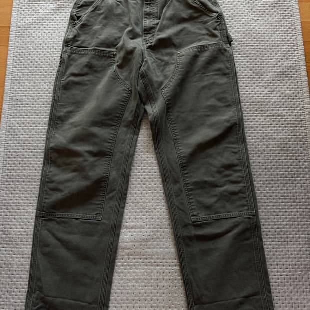 [35] 칼하트 더블니 워크팬츠 b136 모스