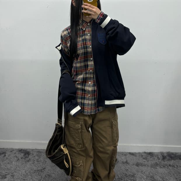 베이지 카고 팬츠