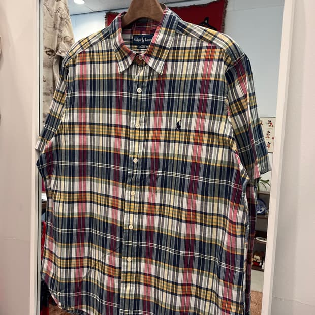 Polo RL 폴로 랄프로렌 CLASSIC FIT 체크 반팔 셔츠