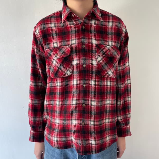 90s 초기 유니클로 플란넬 셔츠
