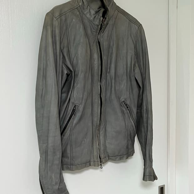 shellac cow leather jacket