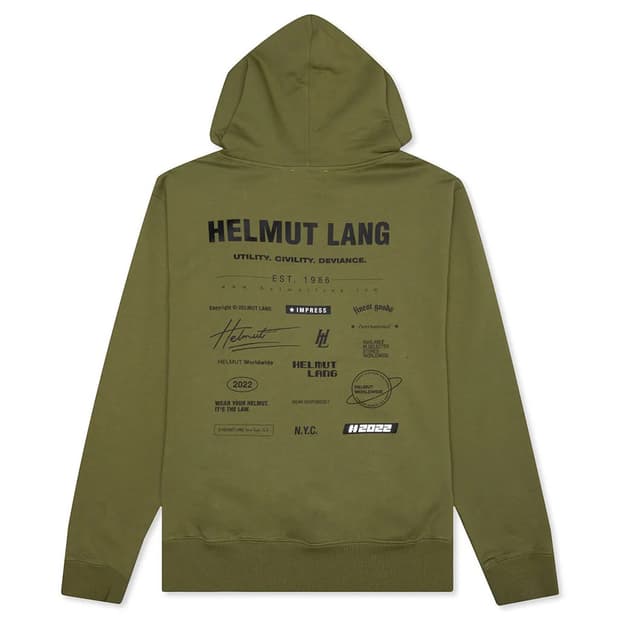 헬무트랭 Assorted 프린팅 후디