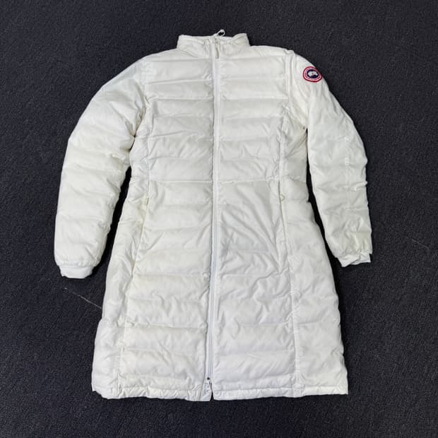 캐나다구스 여성 화이트 롱패딩