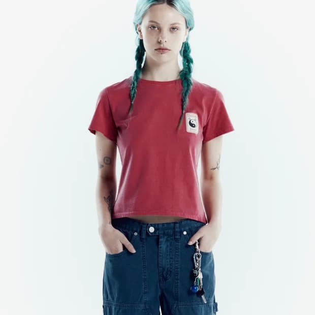 더바이닐하우스 PIGMENT YINYANG TEE RED