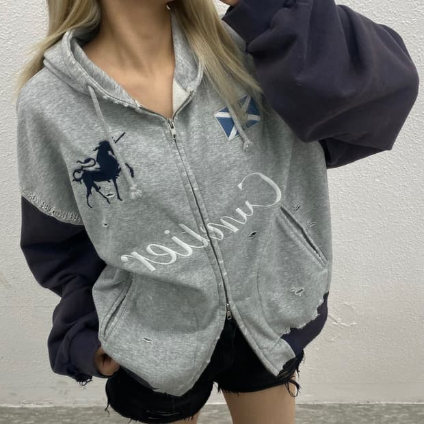 프로젝트 GR 차콜 컨티어 후드집업 2 ( 중고 매물 가격 게속 상승중.