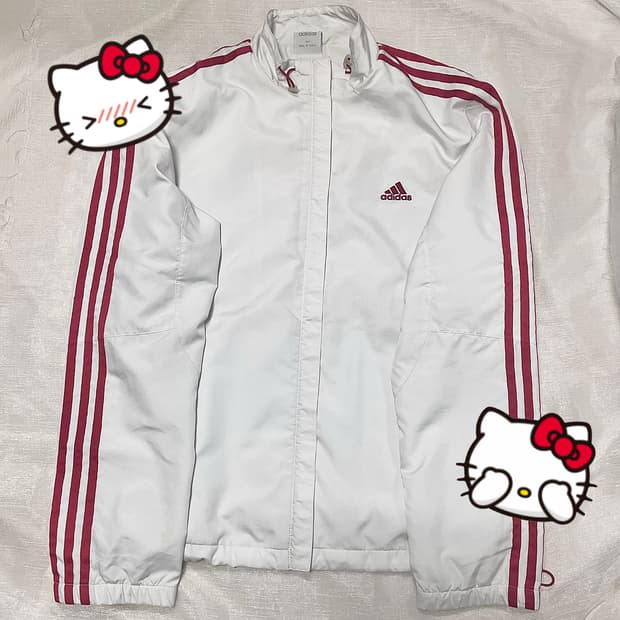 희귀❤️‍🔥아디다스 흰빨 아방핏 바람막이