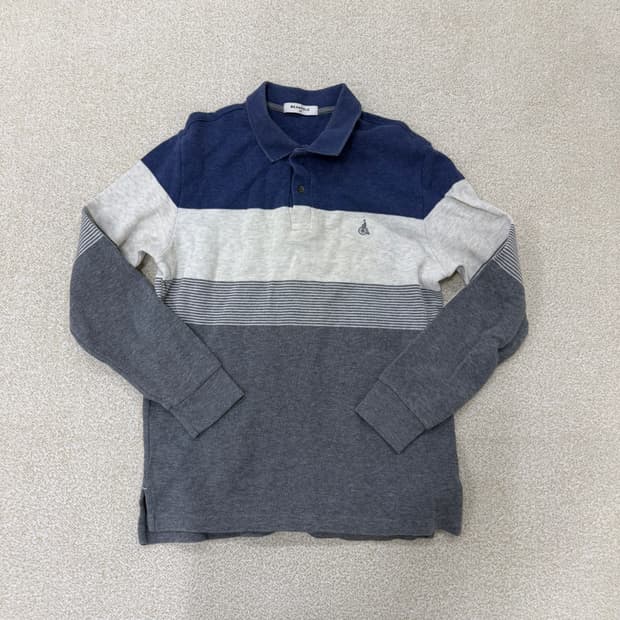 100 빈폴 컬러블록 카라 티셔츠 0129T1