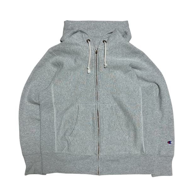 [L] 챔피온 리버스위브 블루택 기모 후드집업