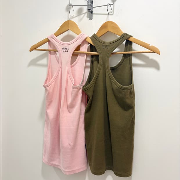 아비렉스 avirex 핑크 카고 슬리브리스 민소매