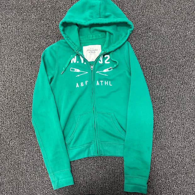 아베크롬비 여성 후드집업 그린 XS