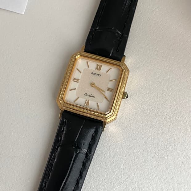 Seiko 세이코 exceline 엑셀린 스퀘어 쿼츠 레이디스