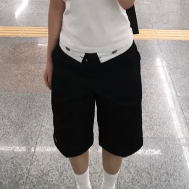 디키즈 버뮤다 42283 루즈핏 워크쇼츠 Black