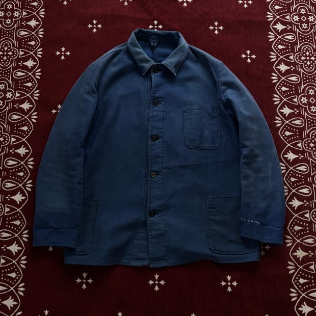 60s 몰스킨 프렌치 워크 자켓