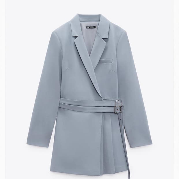 자라 플리츠 블레이져 원피스 XL