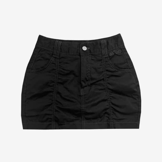 BALLOON SKIRT - BLACK
