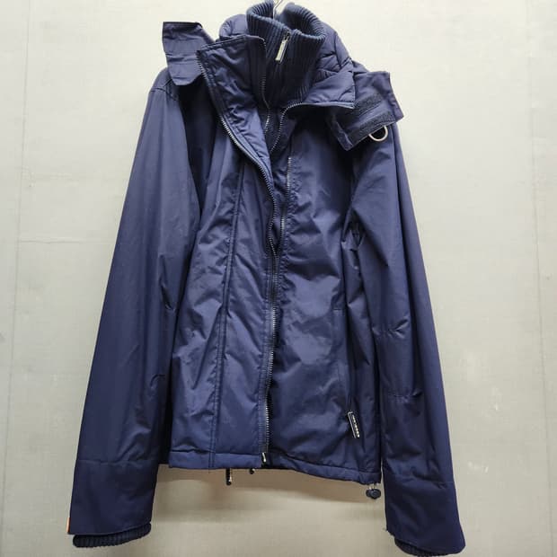 슈퍼드라이브 로고 3중지퍼 후드 기모 스트링자켓 M(L)