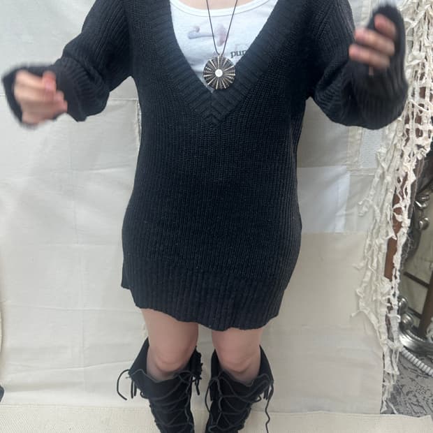 humoresque v-neck knit