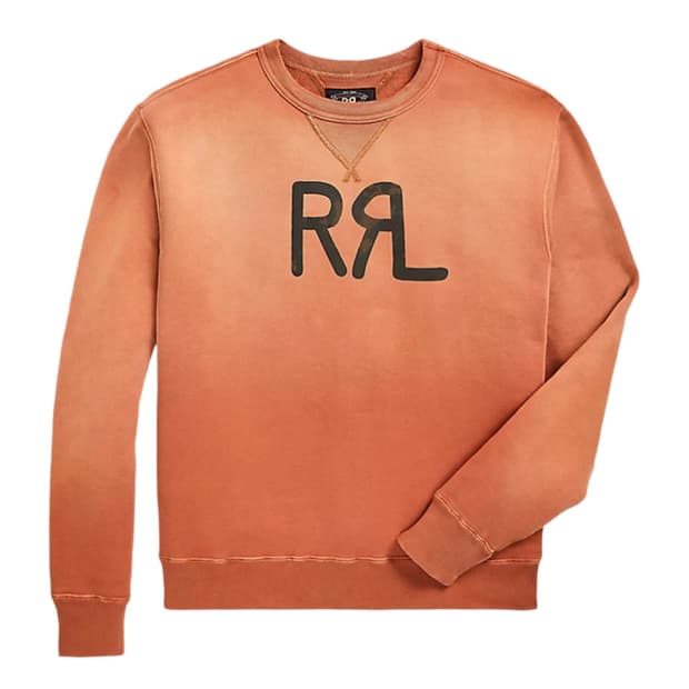 [M] 더블알엘 RRL 랜치 로고 스웨트셔츠 빈티지 오렌지